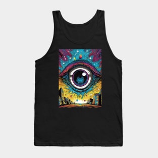 All Seeing Eye The Psychedelic Reality of Our Time Tank Top